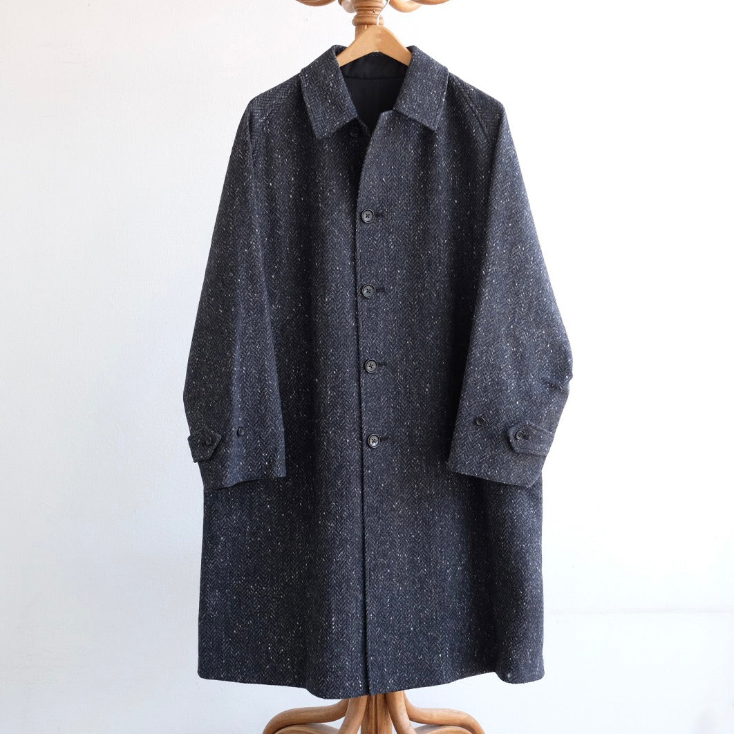 SINGLE RAGLAN COAT Ⅱ BLACK – ANATOMICA AOYAMA