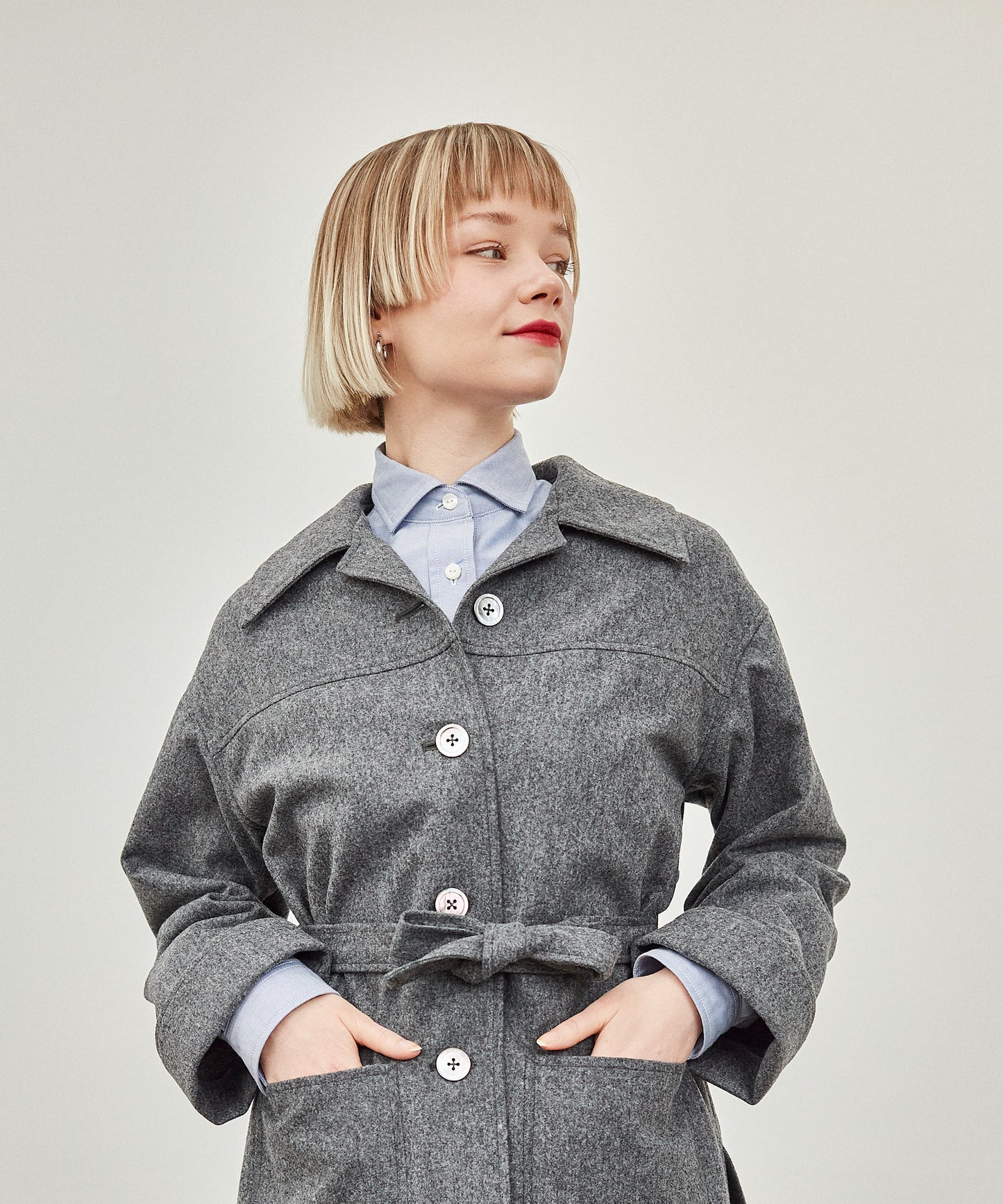 【WOMEN】EUGENE JACKET WOOL FLANNEL