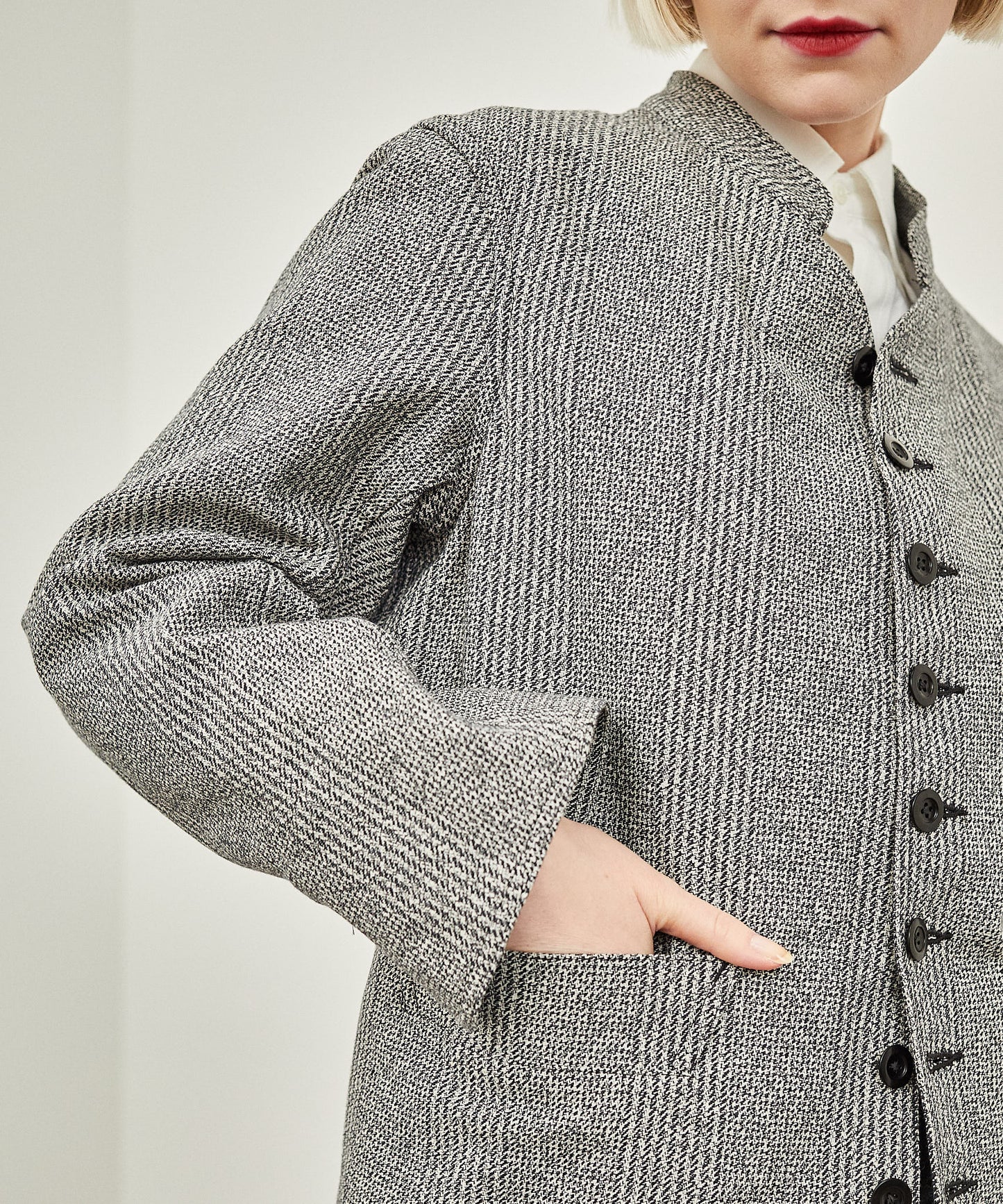 【WOMEN】 DOLMAN COTTON TWEED