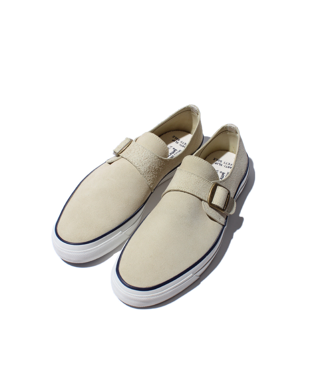 WAKOUWA DECK SHOES SUEDE MONK LOW UNLINED