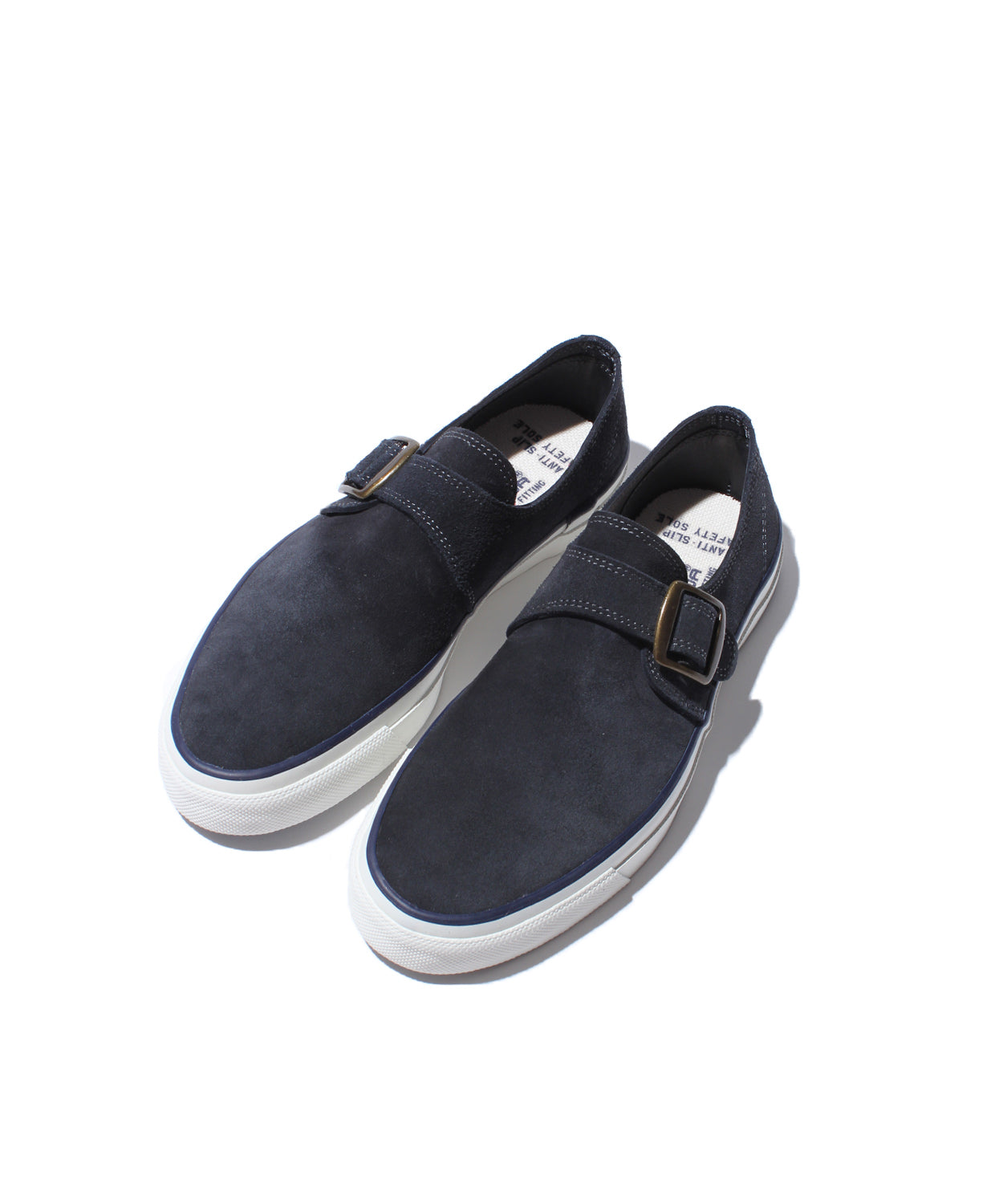 WAKOUWA DECK SHOES SUEDE MONK LOW UNLINED