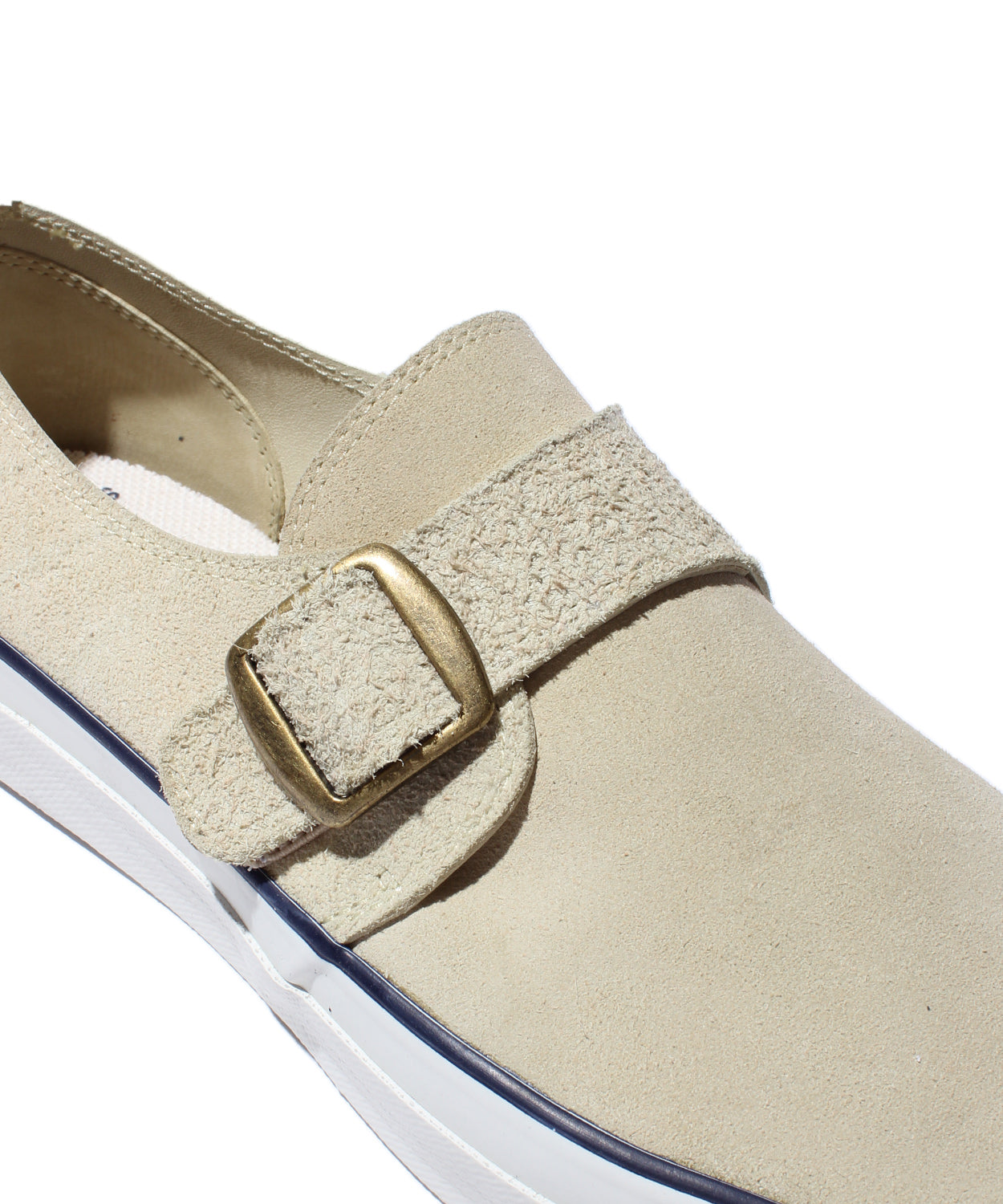 WAKOUWA DECK SHOES SUEDE MONK LOW UNLINED