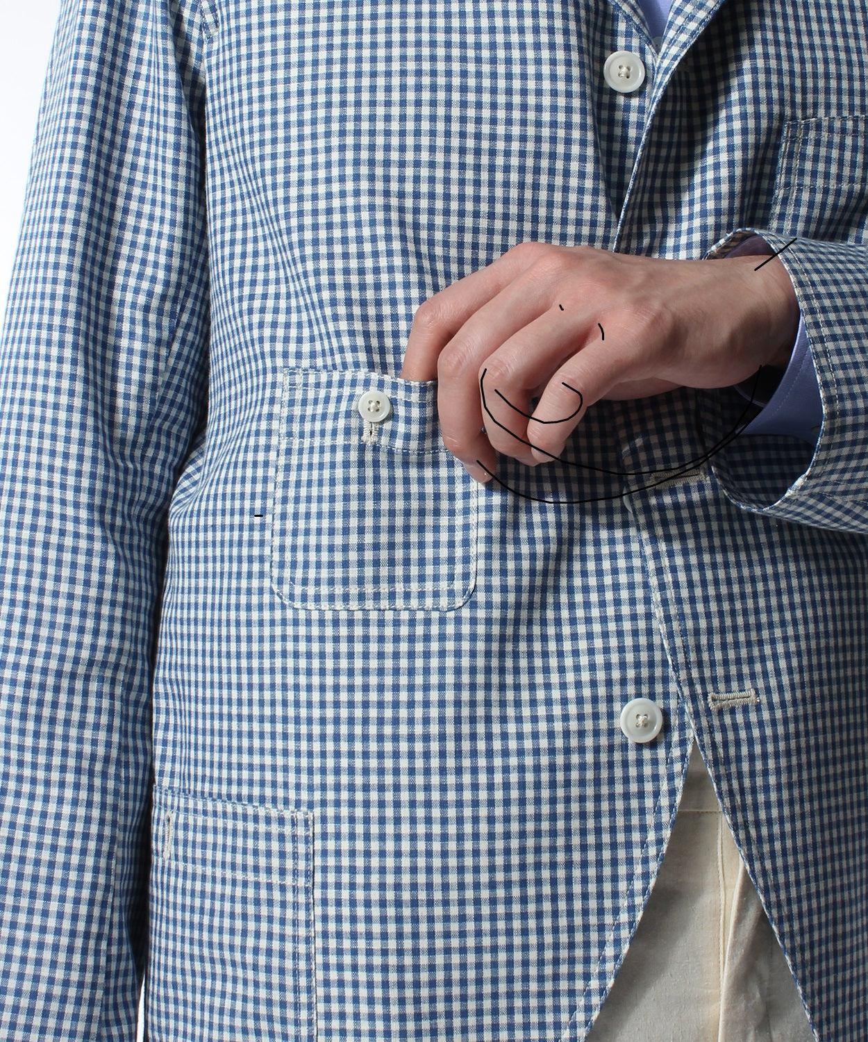 STANLEY JACKET GINGHAM – ANATOMICA AOYAMA