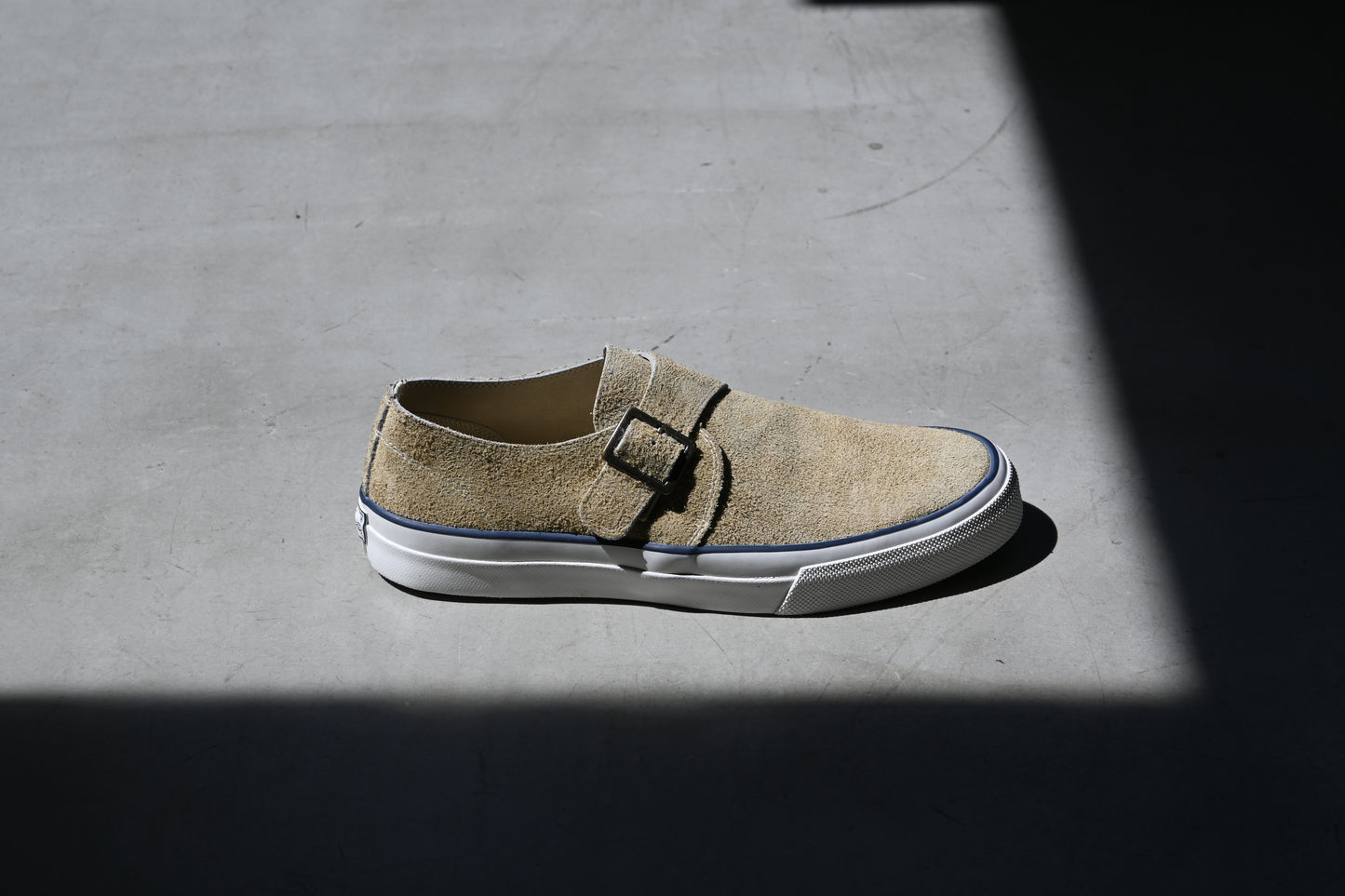 WAKOUWA DECK SHOES SUEDE MONK LOW UNLINED