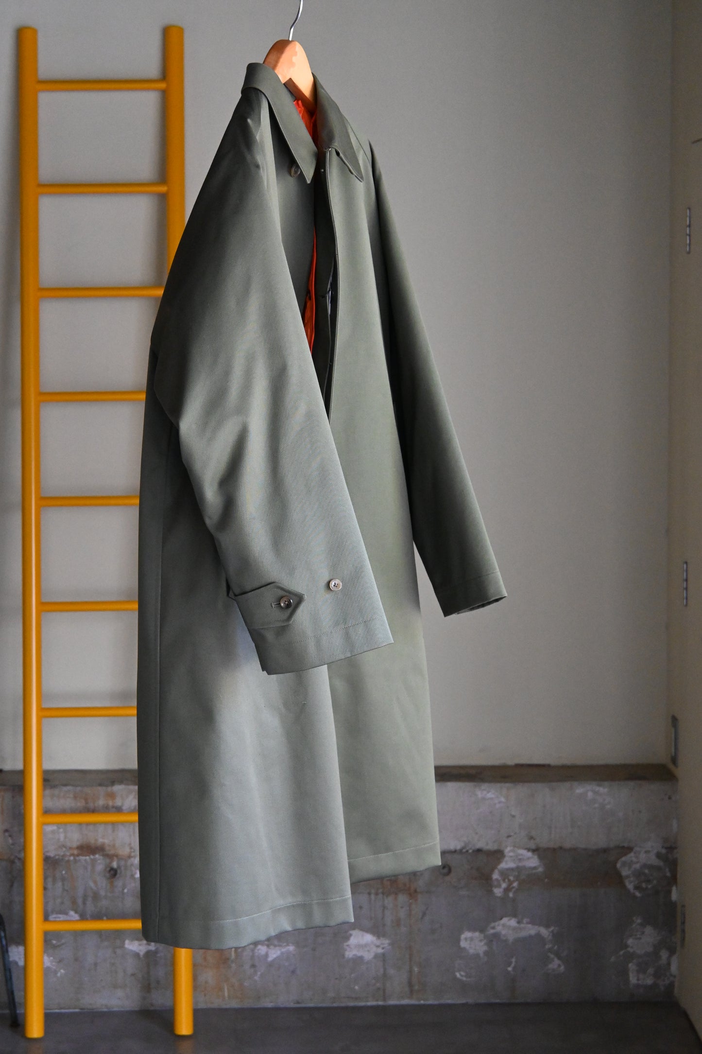 SINGLE RAGLAN COAT Ⅸ FR SATEEN W/ LINER