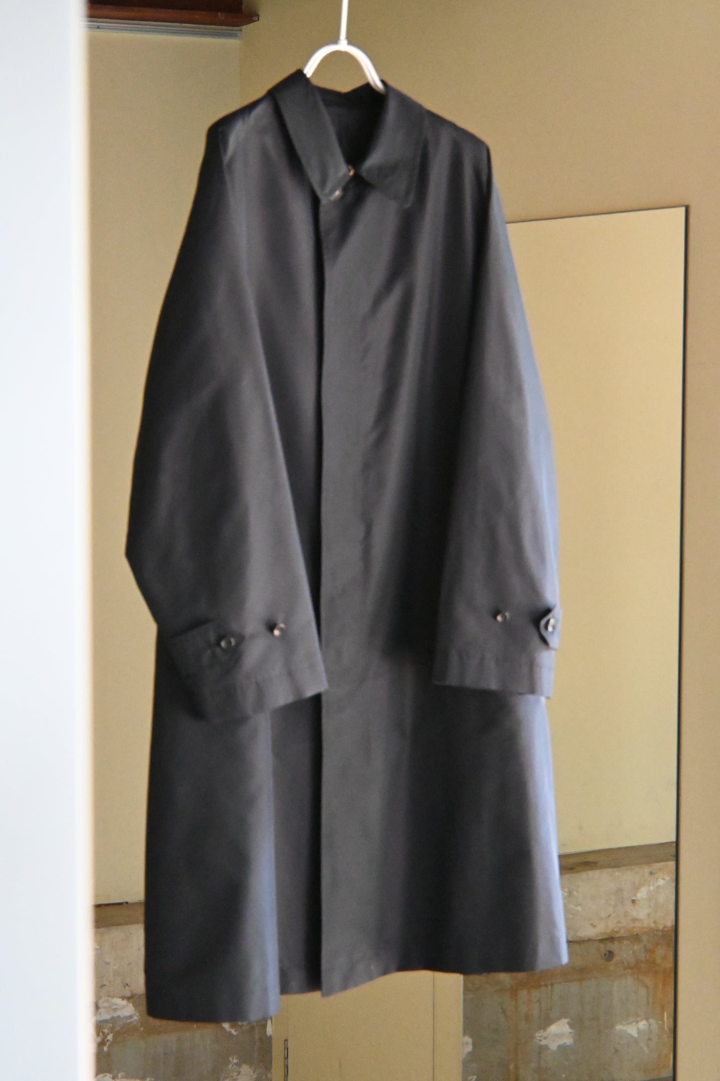 SINGLE RAGLAN COAT IX SILK TAFFETA