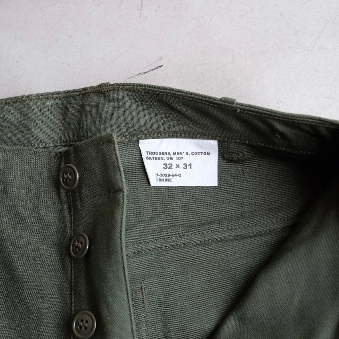 YANKSHIRE FATIGUE PANTS 1960s VINTAGE SATEEN – ANATOMICA AOYAMA