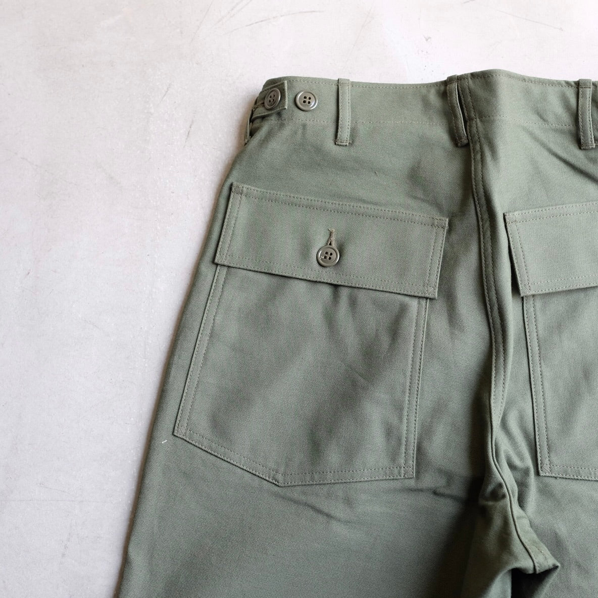 YANKSHIRE FATIGUE PANTS 1960s VINTAGE SATEEN – ANATOMICA AOYAMA